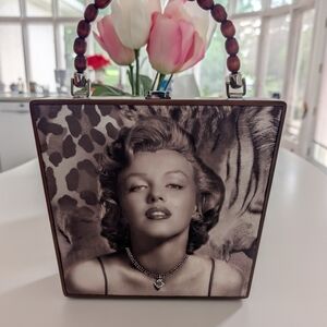 Marilyn Monroe Wood Purse